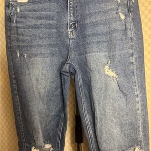 Flying Monkey Light Blue Distressed Boyfriend Jeans